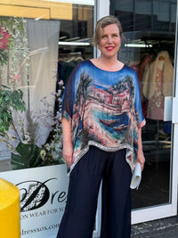 Amelia Coastal Silk Top