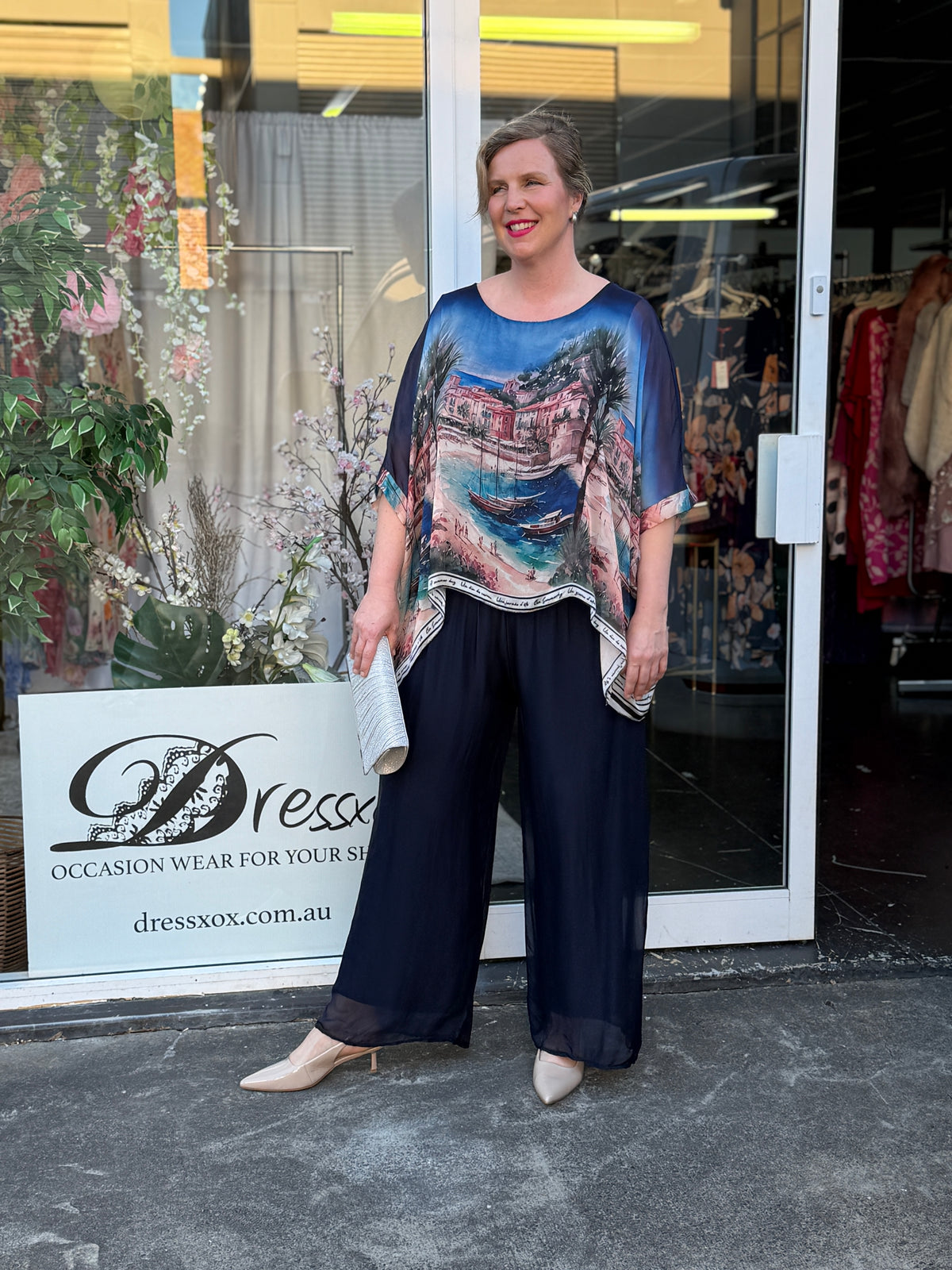 Amelia Coastal Silk Top