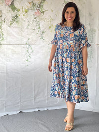 Annie Blue Floral Dress