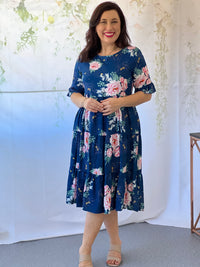 Annie Navy Floral Dress