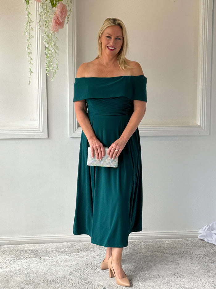 Athena Emerald Evening Dress