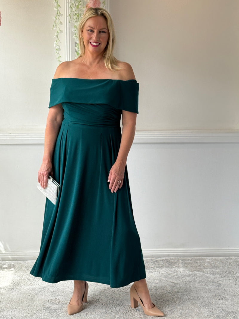 Athena Emerald Evening Dress