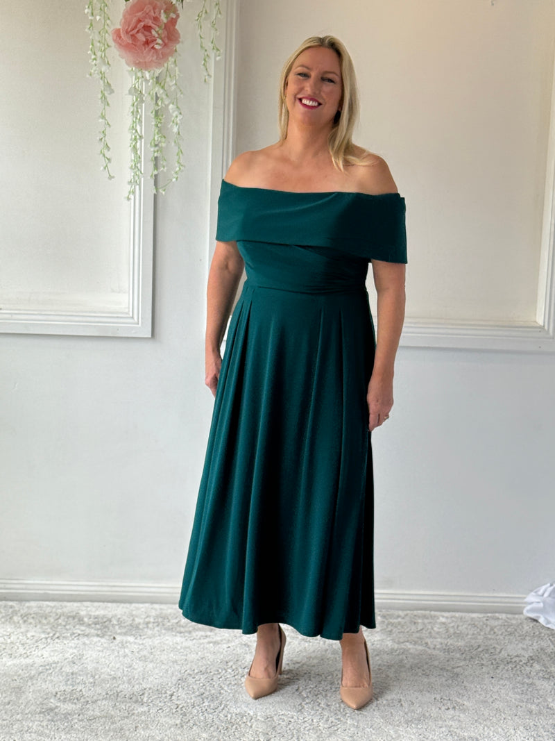 Athena Emerald Evening Dress