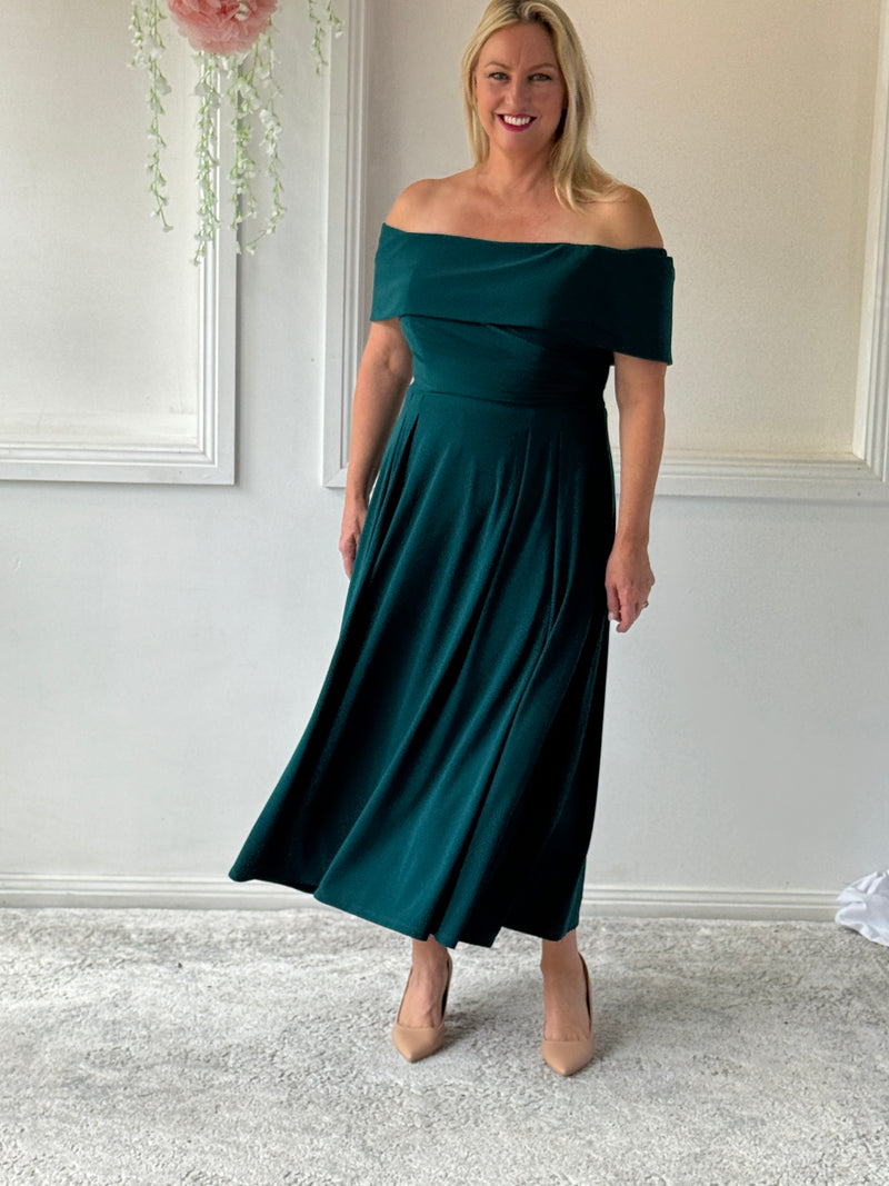 Athena Emerald Evening Dress