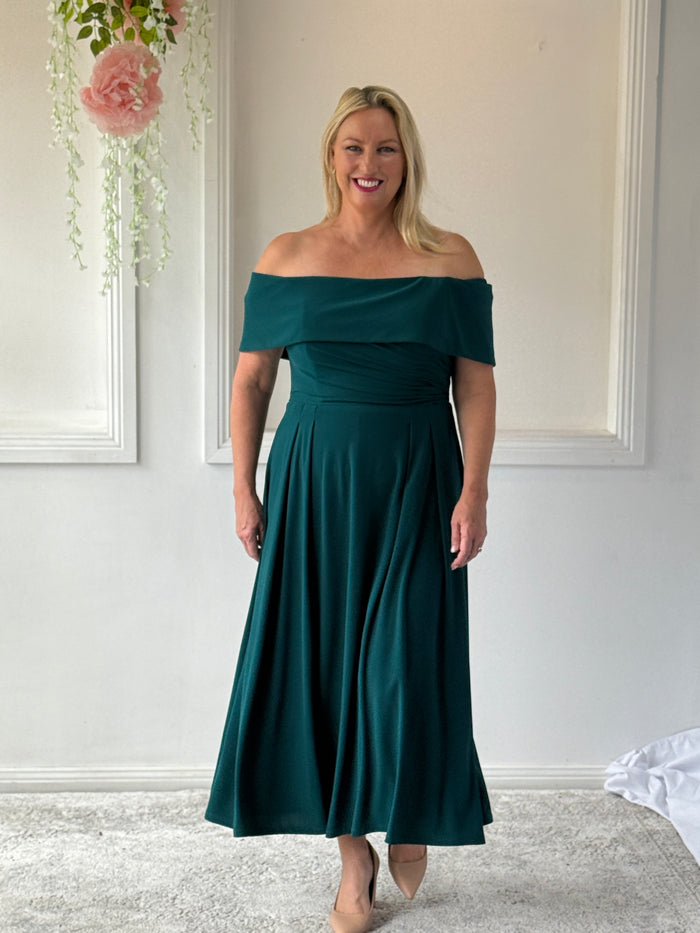 Athena Emerald Evening Dress