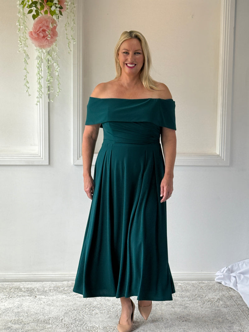 Athena Emerald Evening Dress