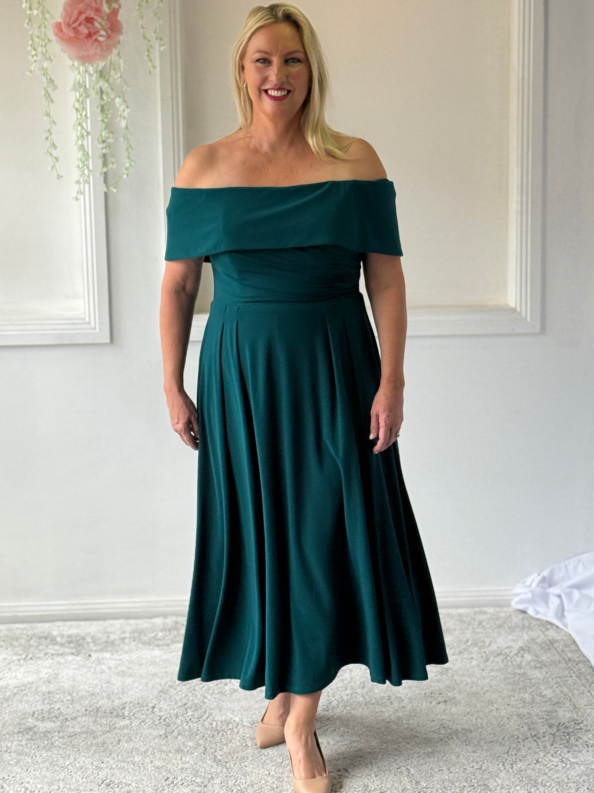 Athena Emerald Evening Dress