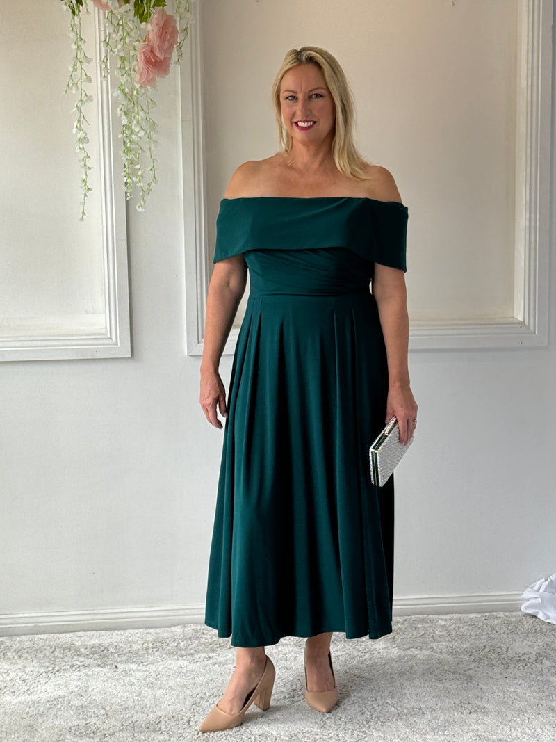 Athena Emerald Evening Dress