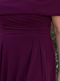 Athena Burgundy Evening Dress