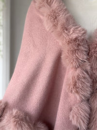 Betsy Faux Fur Evening Shawl