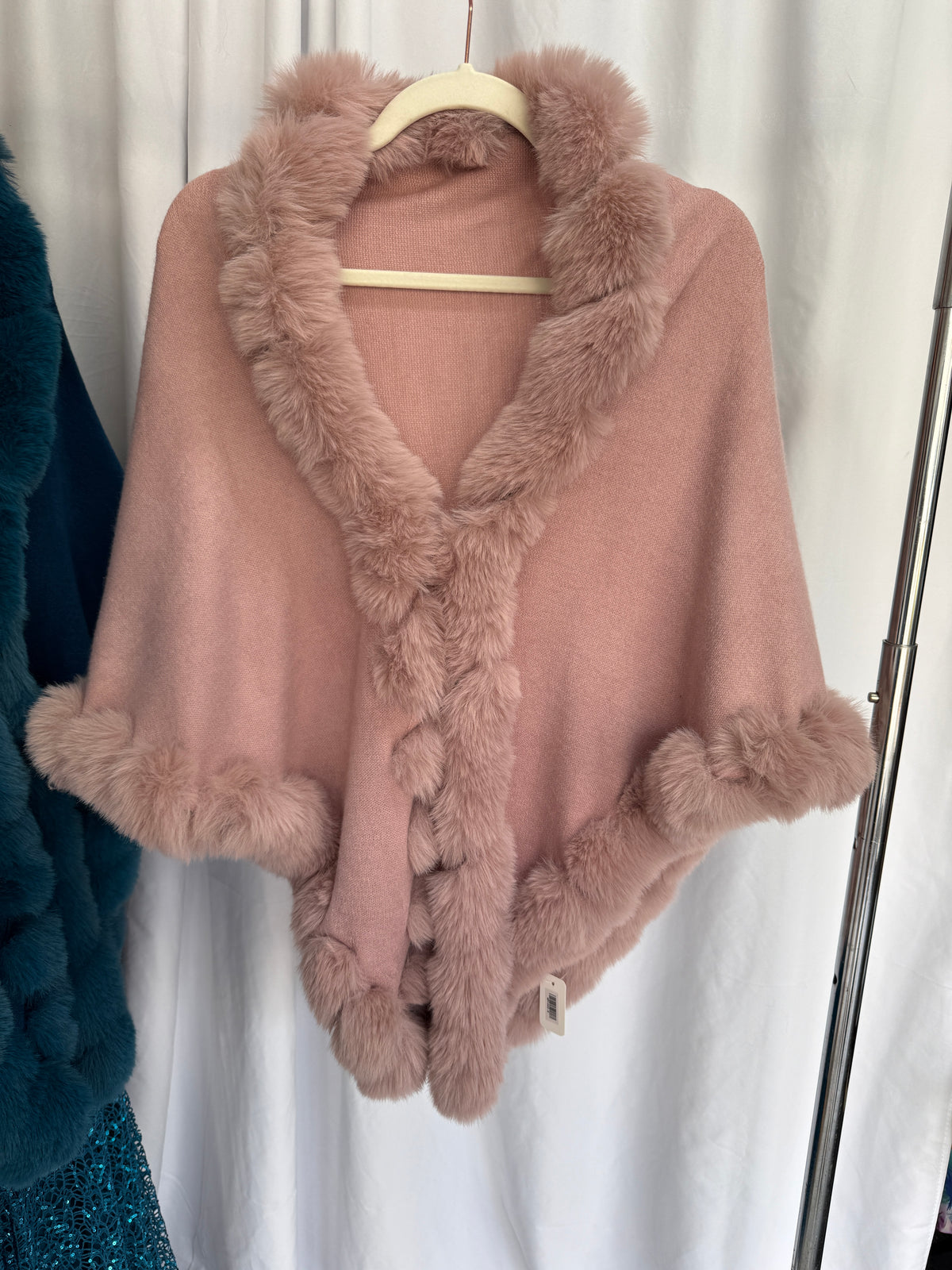 Betsy Faux Fur Evening Shawl