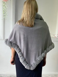 Betsy Faux Fur Evening Shawl