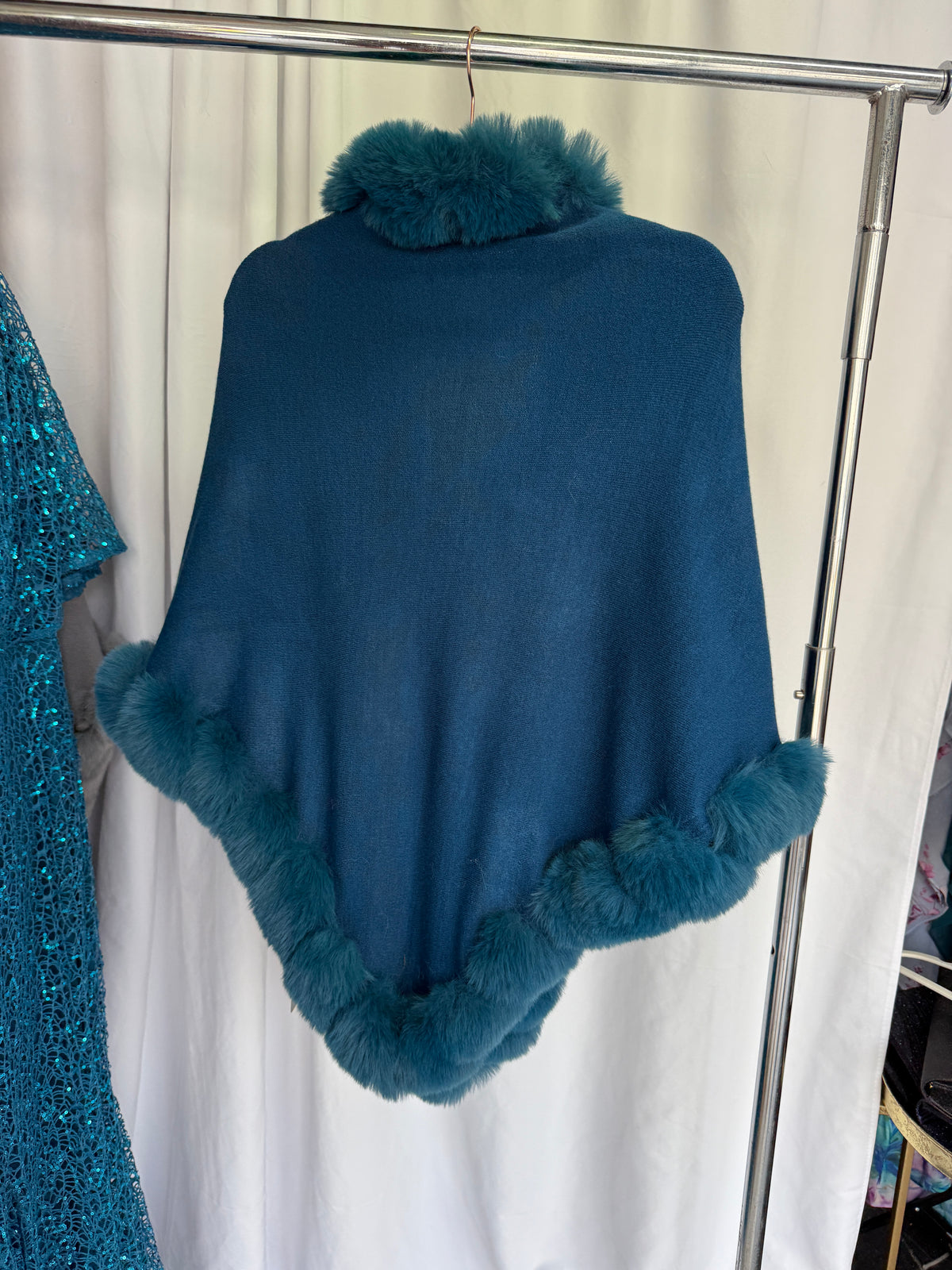 Betsy Faux Fur Evening Shawl