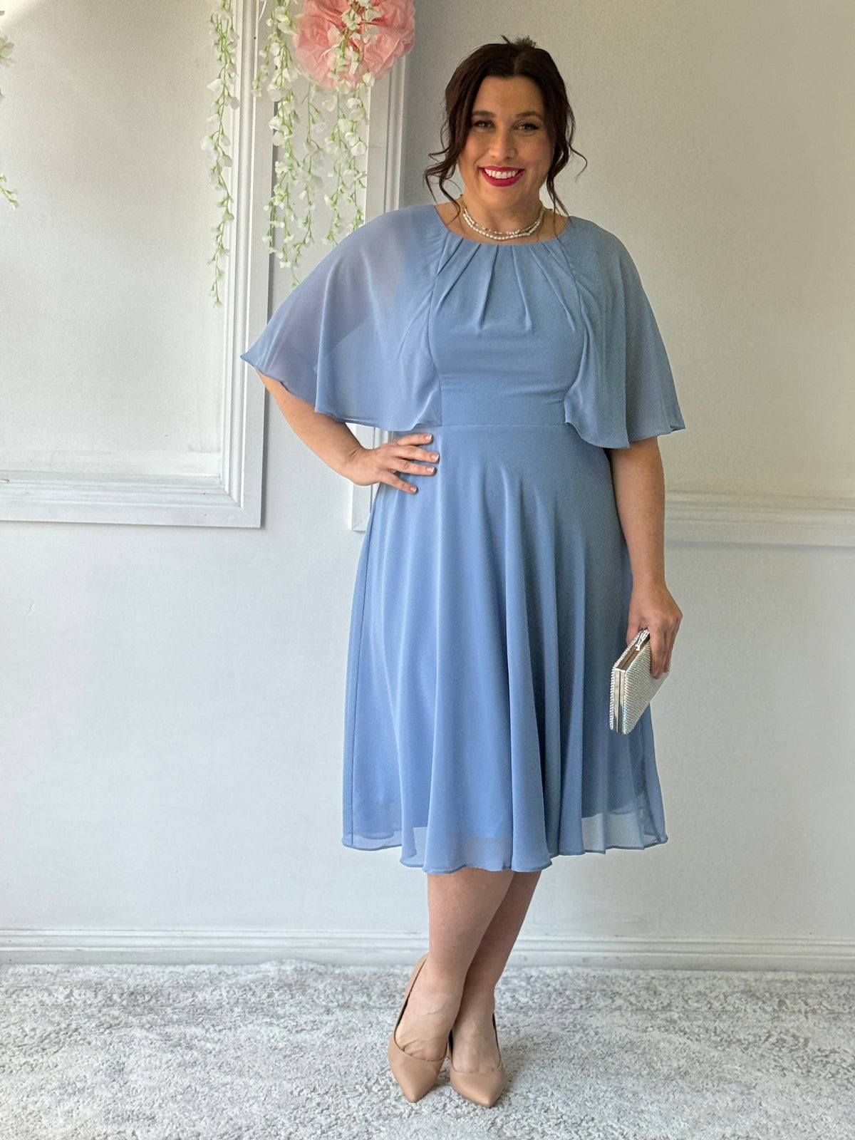 Blake Dusty Blue Event Dress