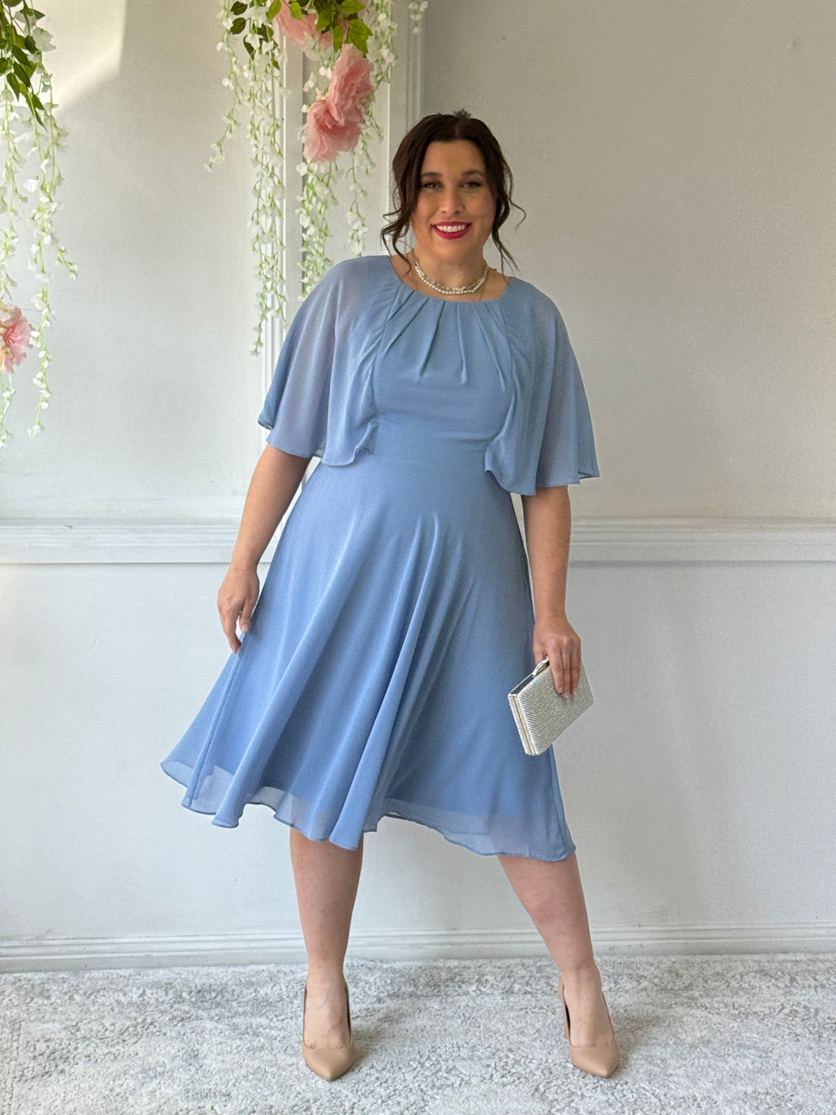Blake Dusty Blue Event Dress