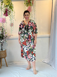 Bowie Navy Floral Dress