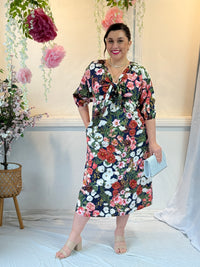 Bowie Navy Floral Dress