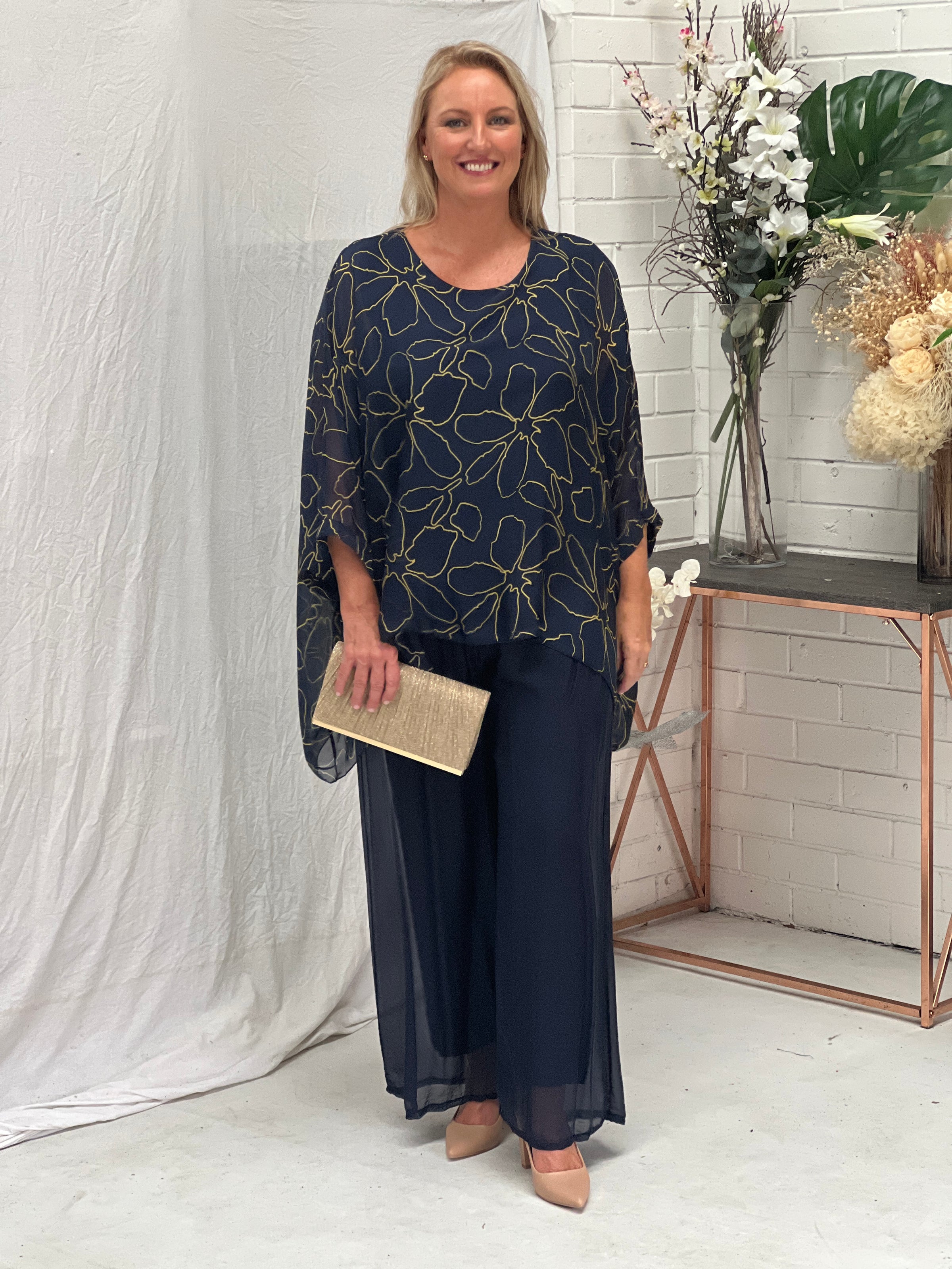 Brax Landscape Silk Top