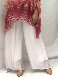 Fort White Silk Pants