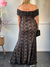 Brinley Black Lace Gown