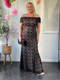 Brinley Black Lace Gown