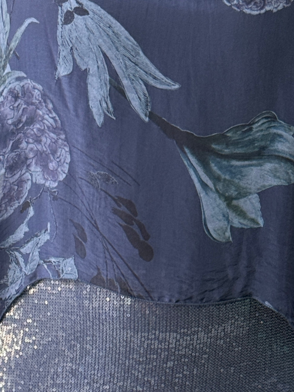 Brooklyn Navy Floral Silk Top