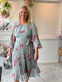 Cantina Soft Pastel Pleated Dress
