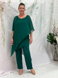 Cara Emerald Elegant Jumpsuit