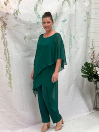 Cara Emerald Elegant Jumpsuit