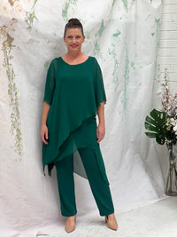 Cara Emerald Elegant Jumpsuit