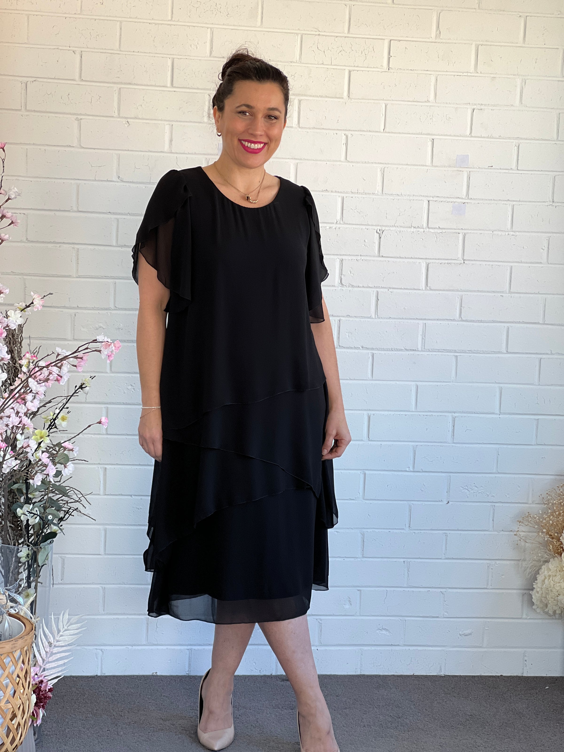 Charlotte Black Evening Dress – Dressxox