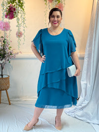 Charlotte Teal Evening Dress