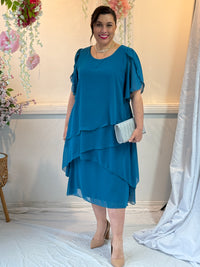 Charlotte Teal Evening Dress
