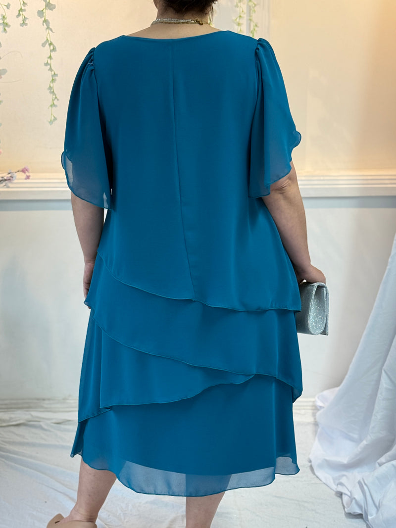 Charlotte Teal Evening Dress