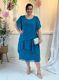 Charlotte Teal Evening Dress
