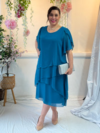 Charlotte Teal Evening Dress