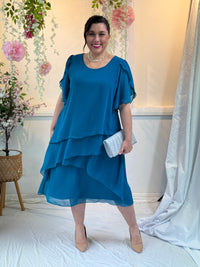 Charlotte Teal Evening Dress