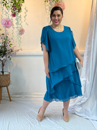Charlotte Teal Evening Dress