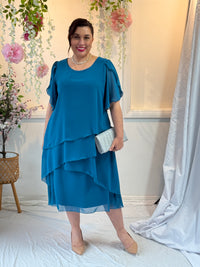 Charlotte Teal Evening Dress