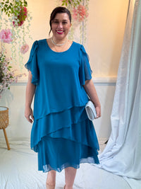 Charlotte Teal Evening Dress