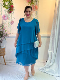 Charlotte Teal Evening Dress