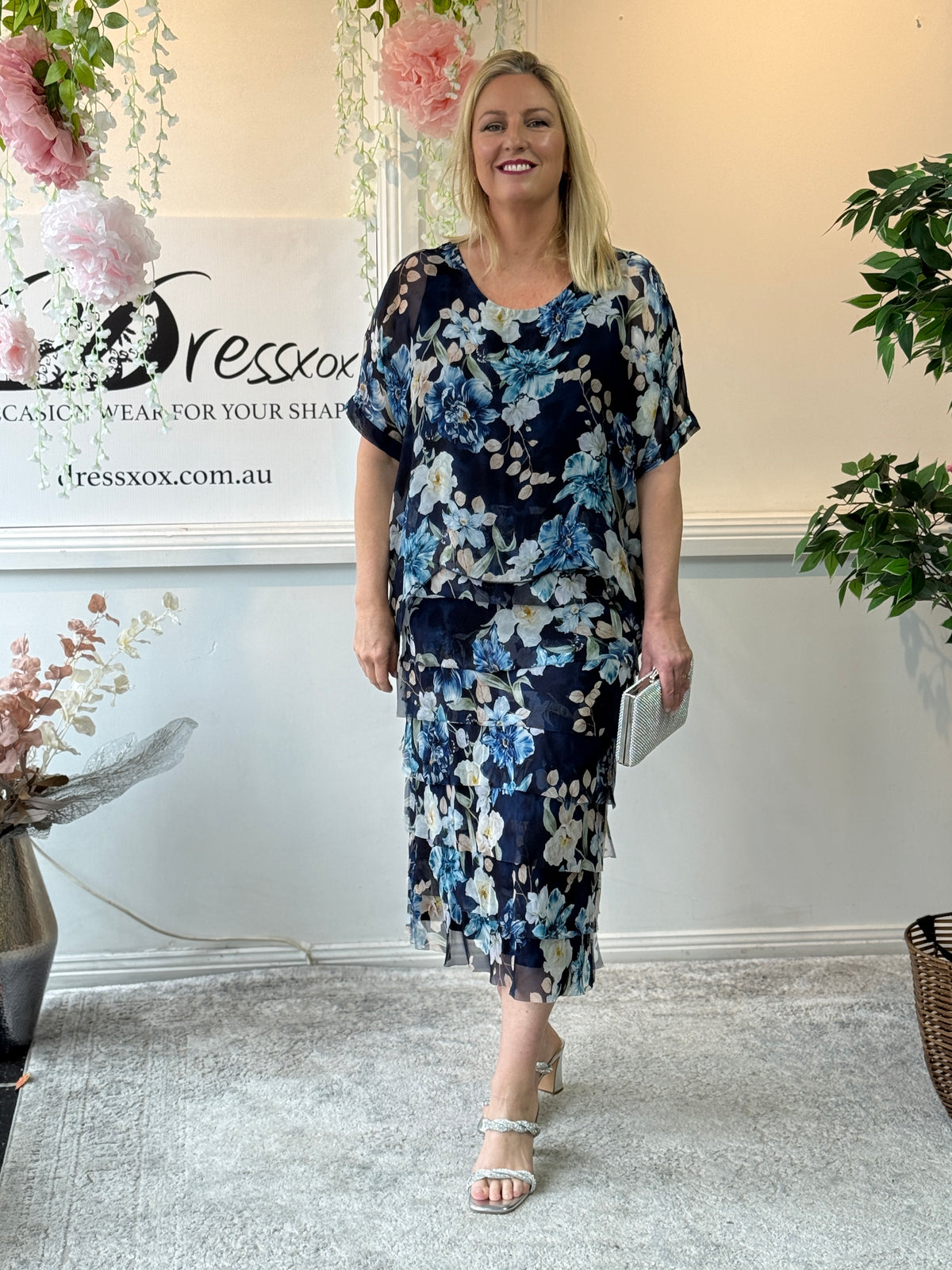 Clyde Botanical Silk Dress