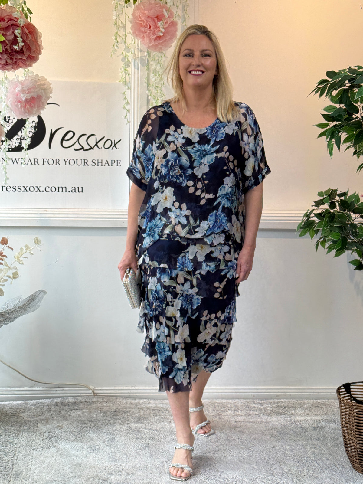 Clyde Botanical Silk Dress