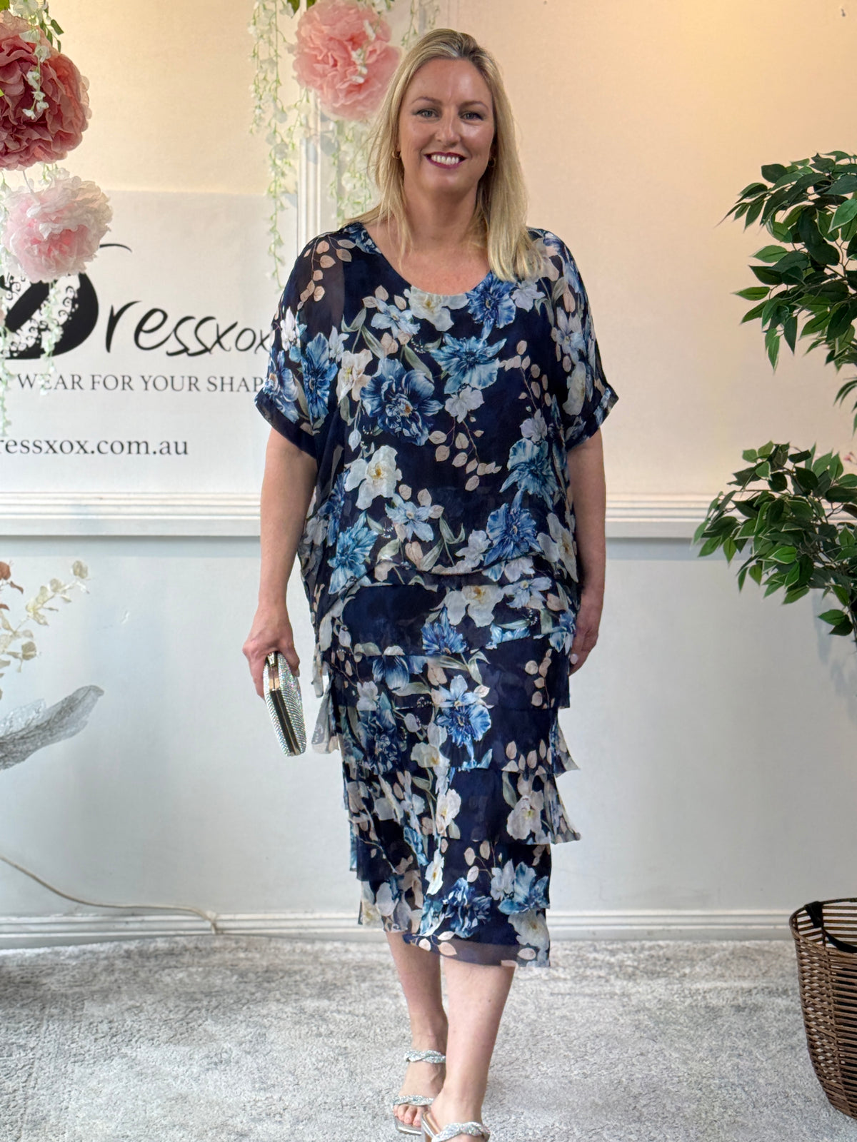 Clyde Botanical Silk Dress