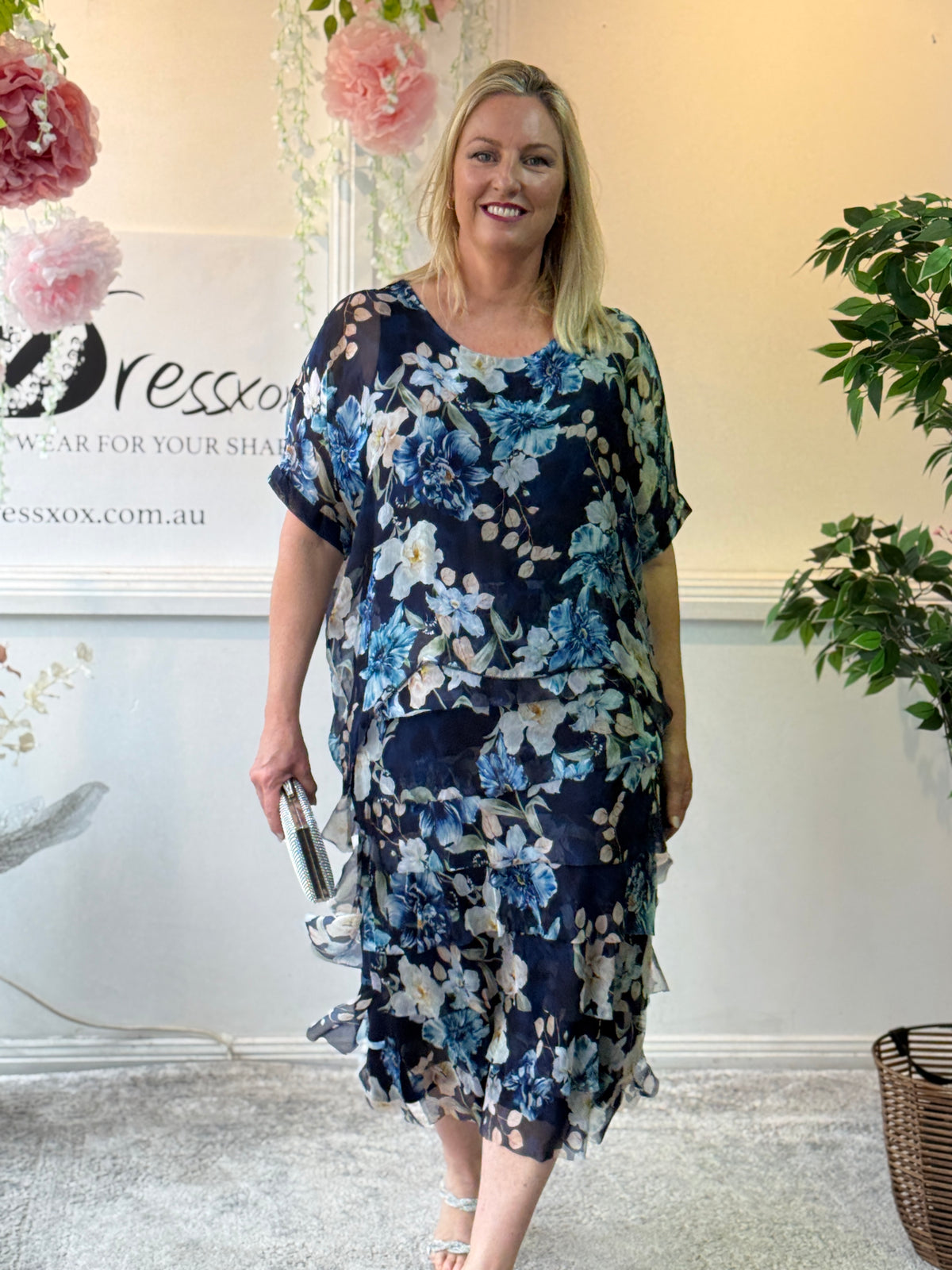 Clyde Botanical Silk Dress