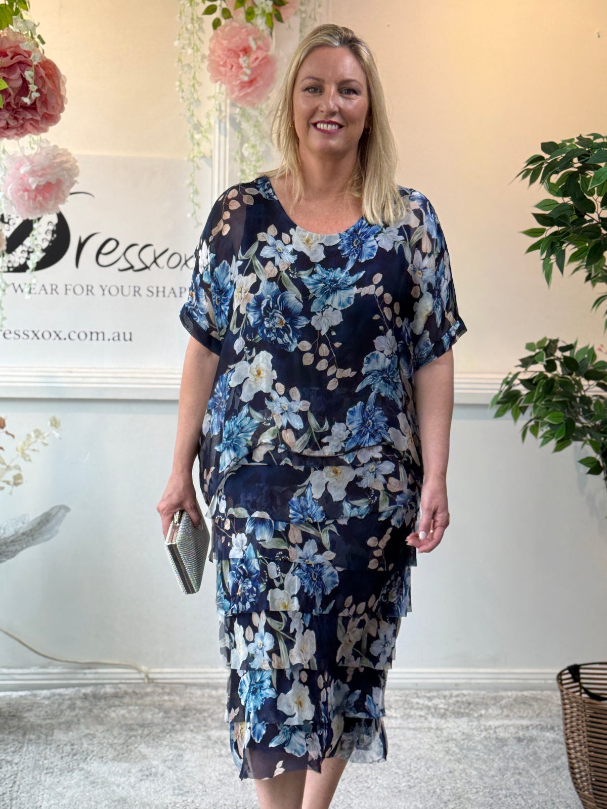 Clyde Botanical Silk Dress
