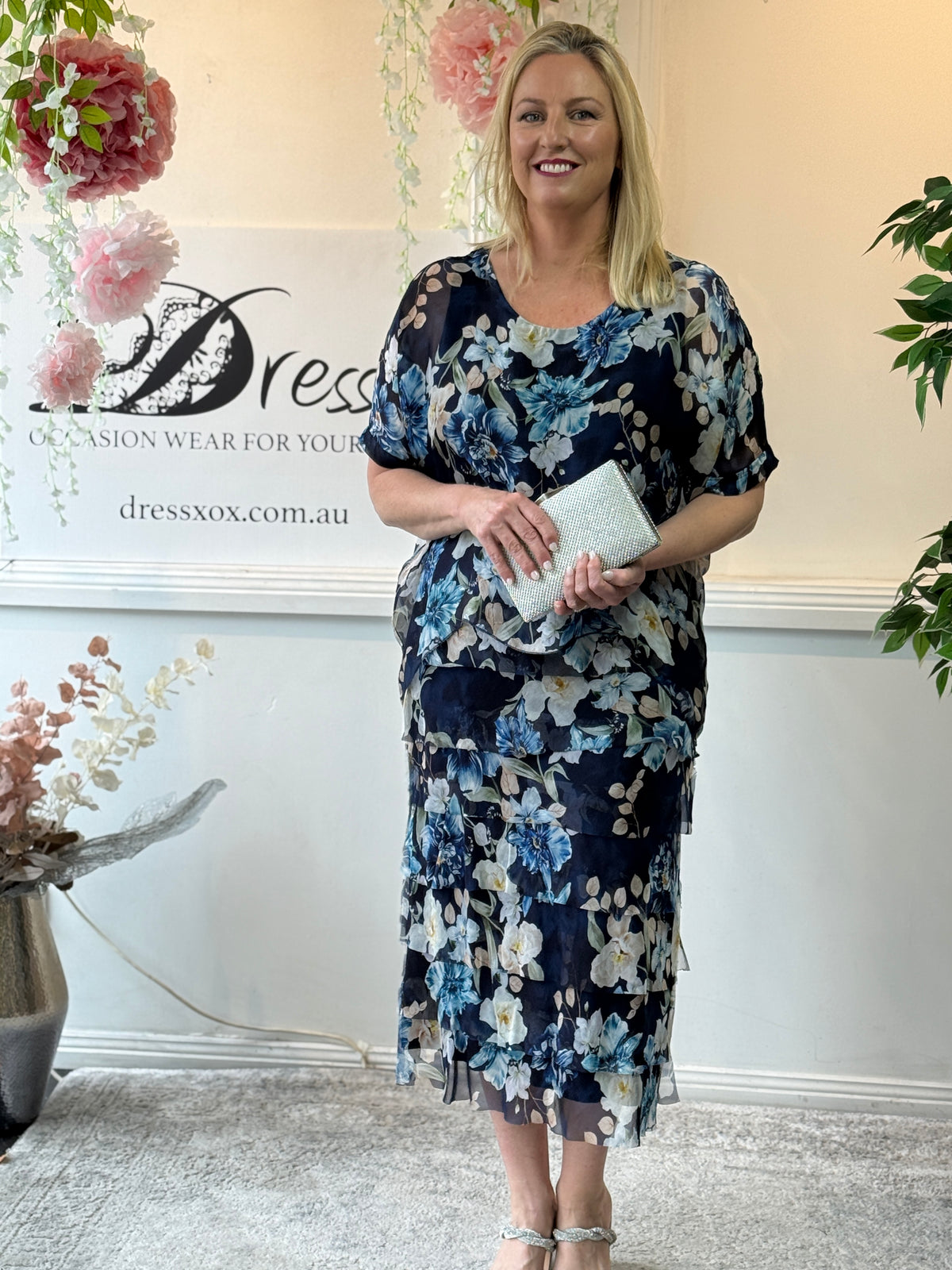Clyde Botanical Silk Dress