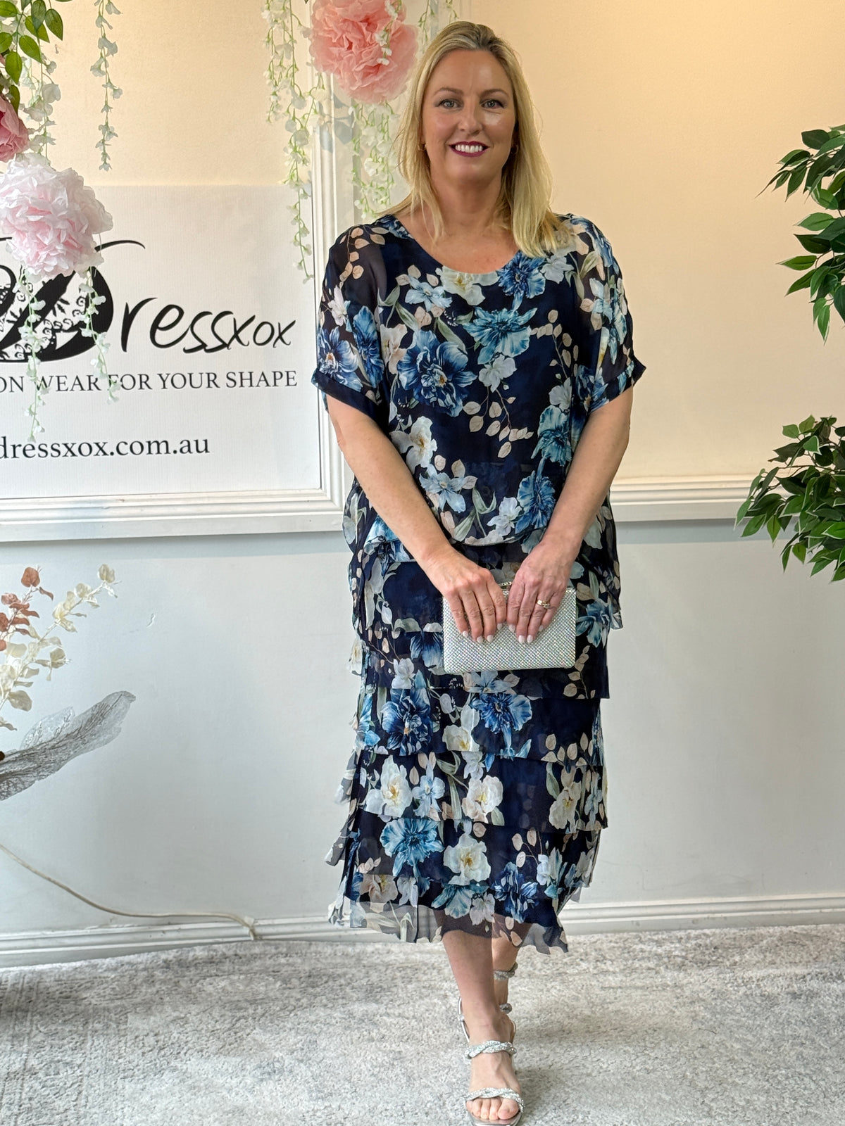 Clyde Botanical Silk Dress