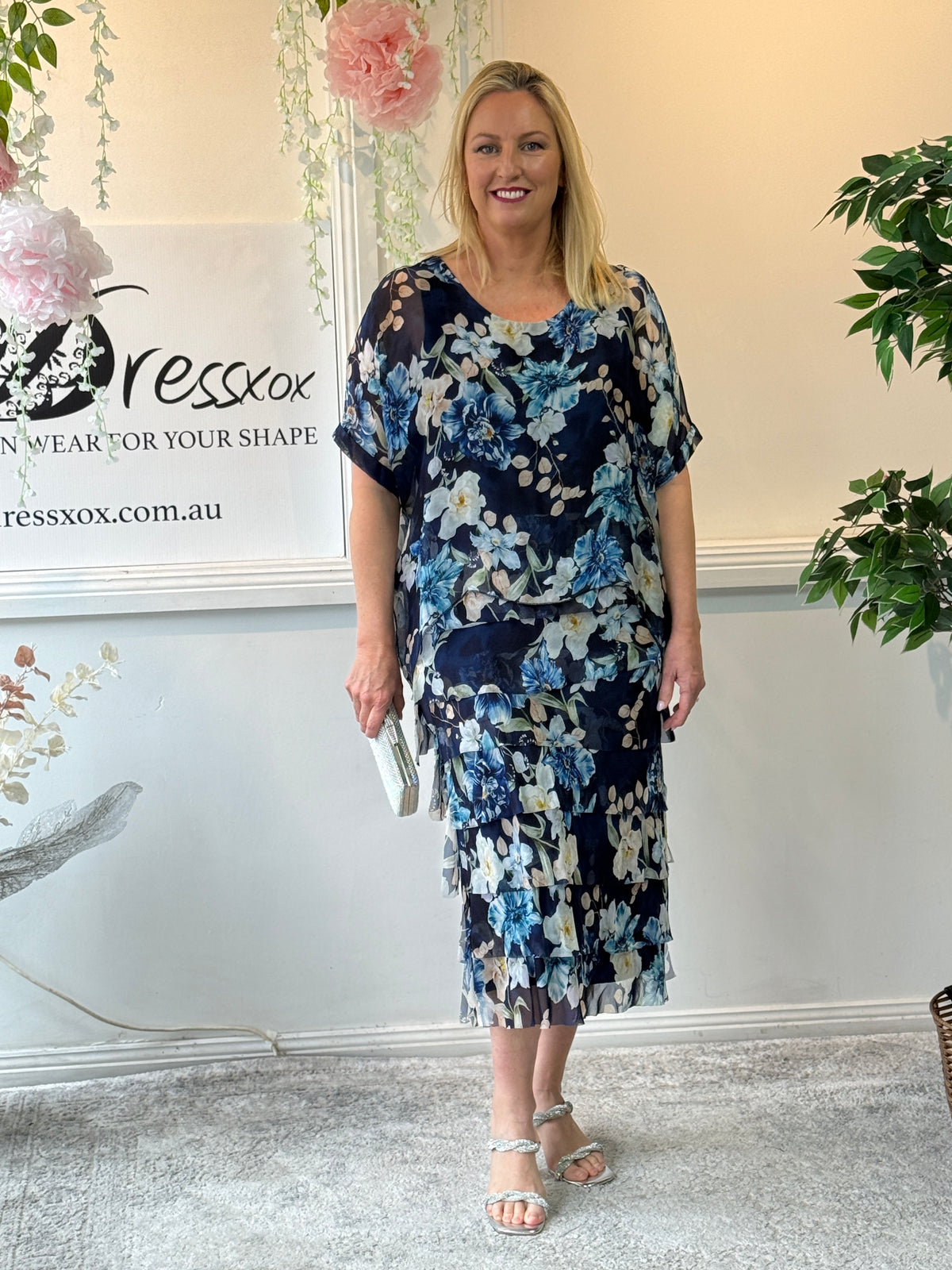 Clyde Botanical Silk Dress