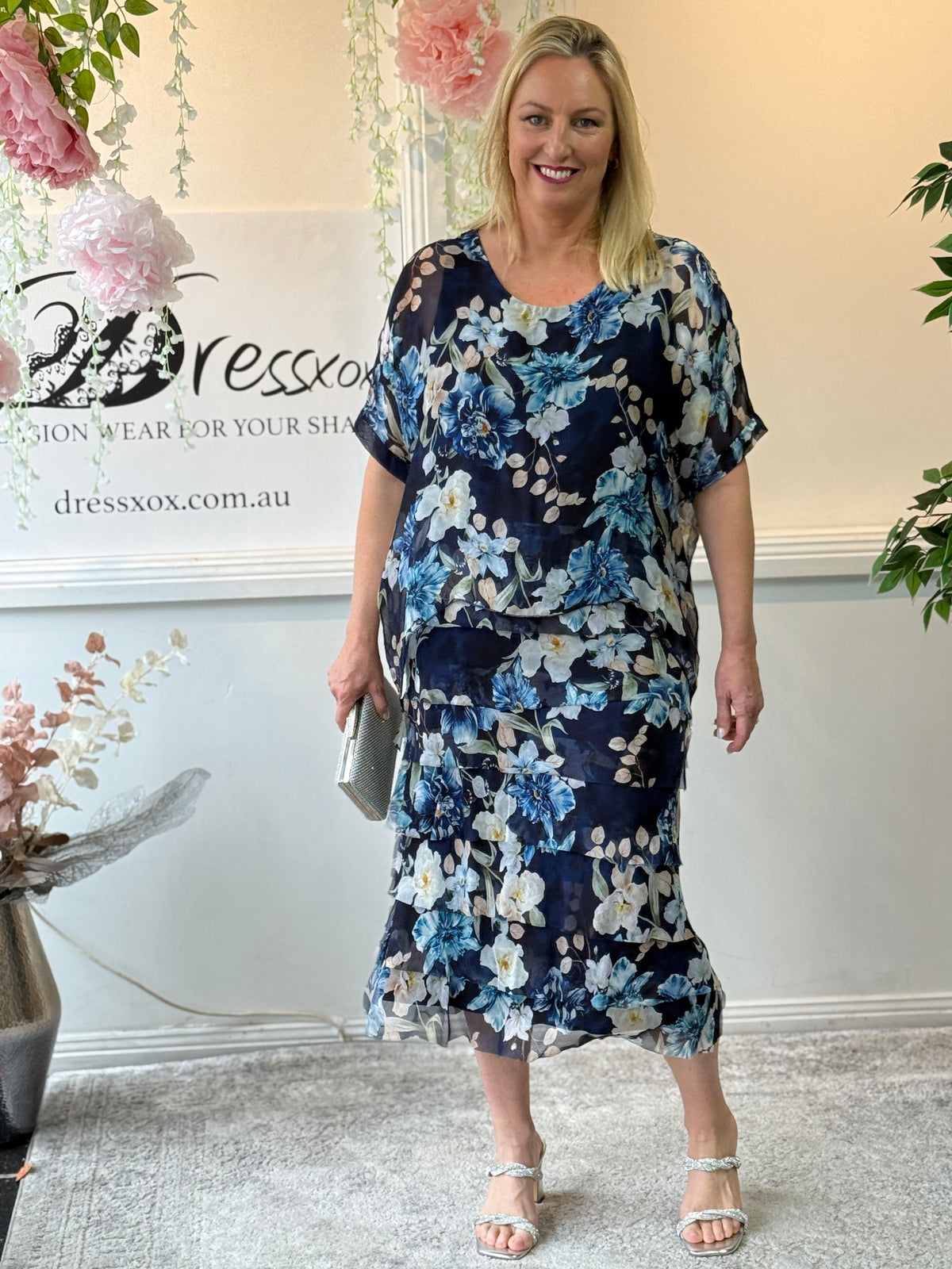 Clyde Botanical Silk Dress